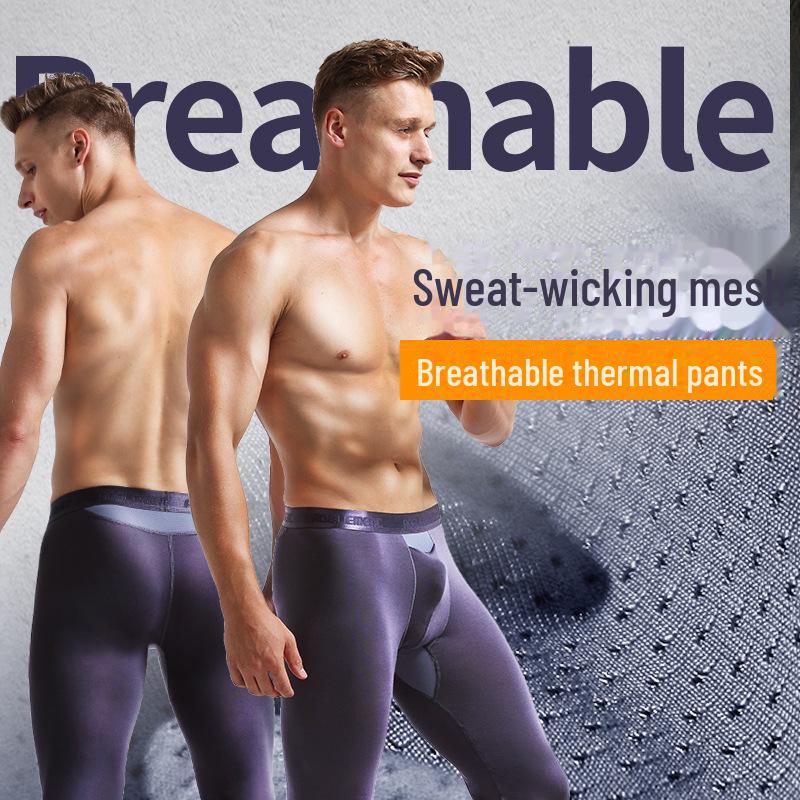 Slim Fit Thermo-Set für Herren aus Ice Silk Mesh für Herbst/Winter