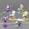 Sanrio Blind Box Characters Childishness Rocking Horse Figurine Melody Kuromi Pochacco Cinnamoroll Action Figure Gift Toys