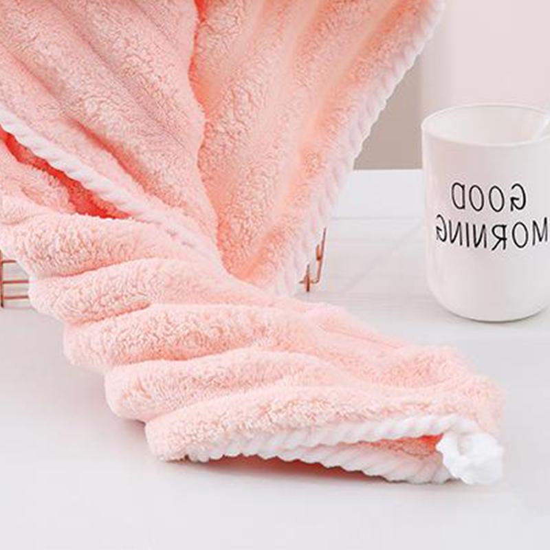 Wavy Pattern Hair Dry Hat Women'S Thickened Water-Absorbent Hair Dry Hat Women'S Cute Shower Cap Dry Hair Towel