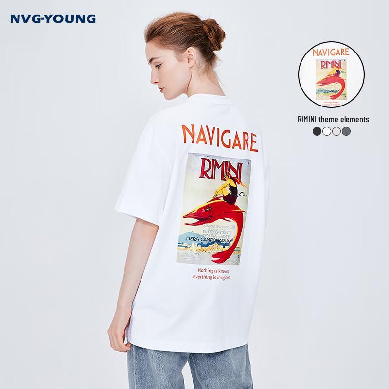 Унисекс хлопковая футболка NVG·YOUNG Итальянская парусная лодка XL