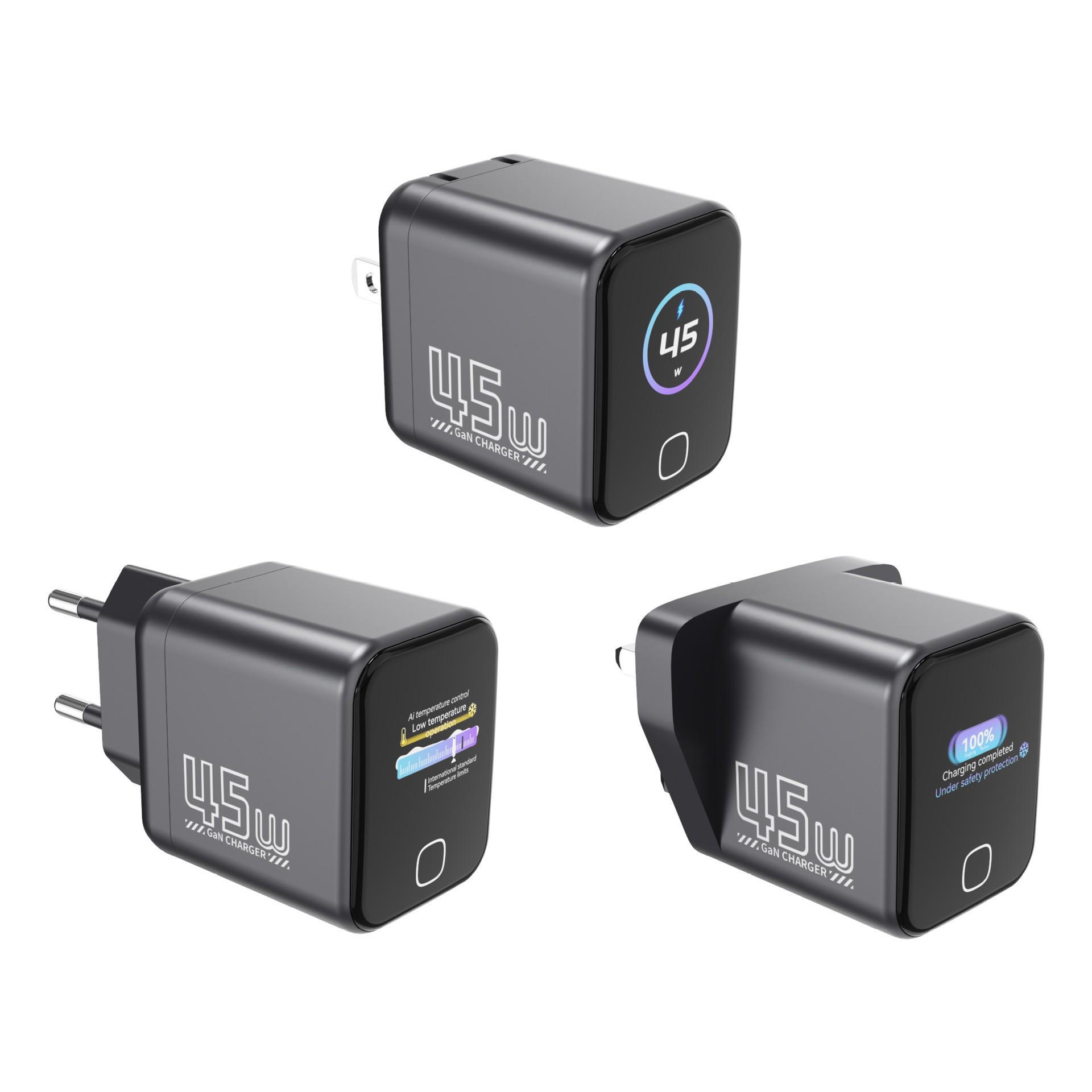 AI-Powered 100W Gallium Nitride Multi-Port Charger for Phones and Laptops