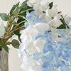 Künstliche Glyzinienblüte, künstliche Glyzinienranke mit langem Stiel für hohe Vasen, Heimdekoration, Partys, Hochzeiten, Blumenarrangements