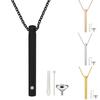 1 Set Pet Urn Necklace High Durability Rust-proof Stainless Steel Jewelry Necklace with Ashes Holder Bottle Pendant for Women