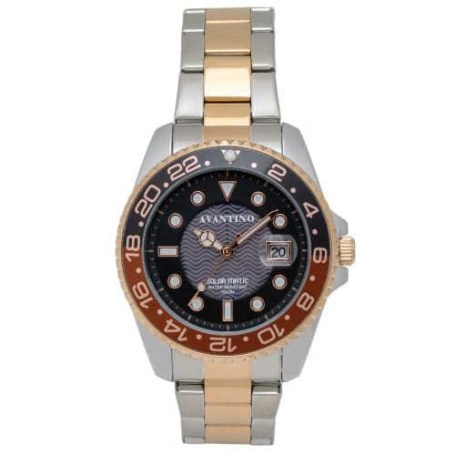 

Klefer Men s Solar-Powered Dive Watch, Analog, Waterproof, Date Display, Silver, AV-AM386-RDT