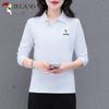 Woodpecker Women's Cotton Blend Long Sleeve Polo T-Shirt