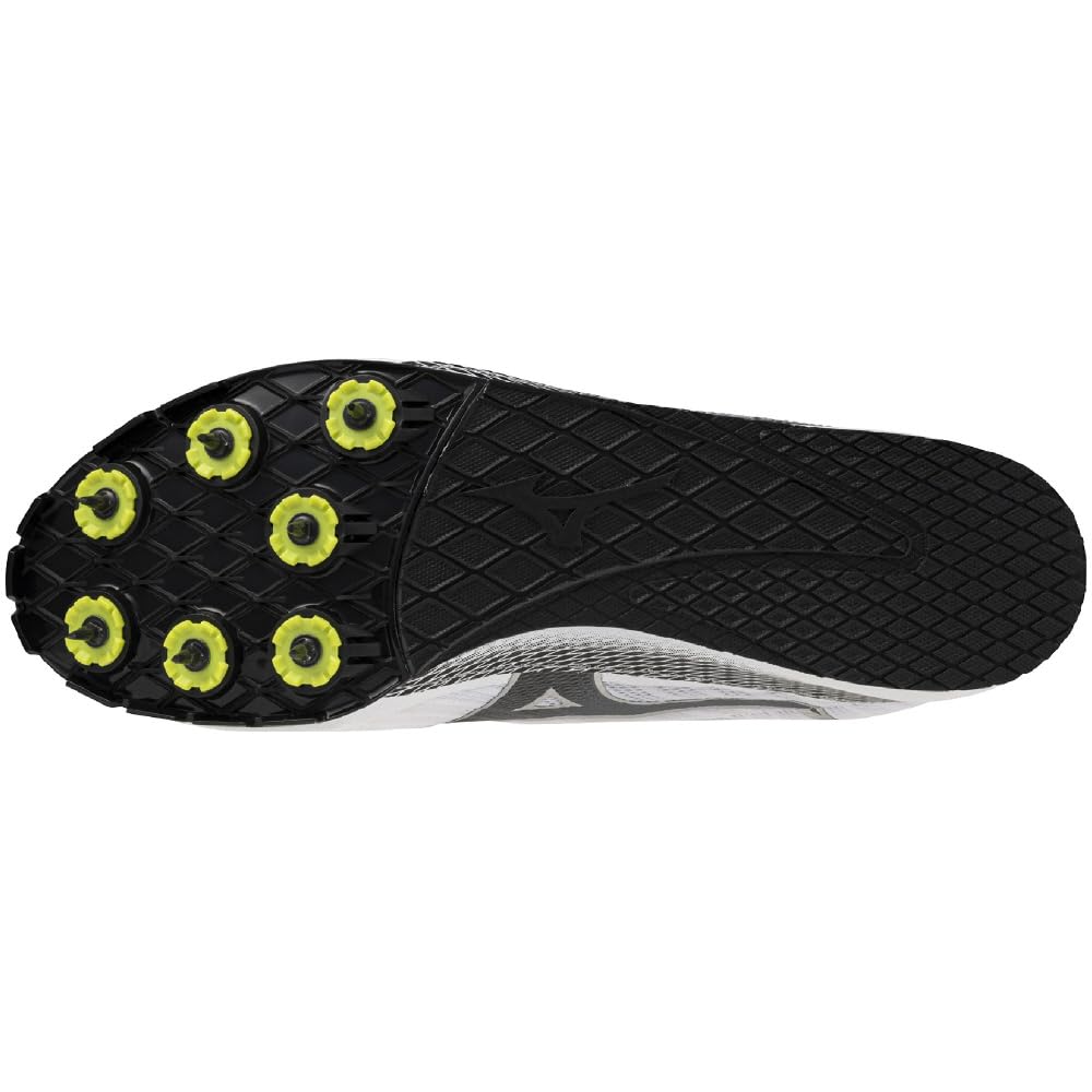 Mizuno Track and Field Shoes 3 Club Lightweight Short Distance Track and Field Spikes for Tracks Under 800m White x Black cm 2E X-First 26.0