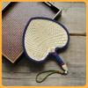 Hand-Woven 3DWF Large Brown Palm Leaf Fan: Portable Summer Cooling & Mosquito Repellent