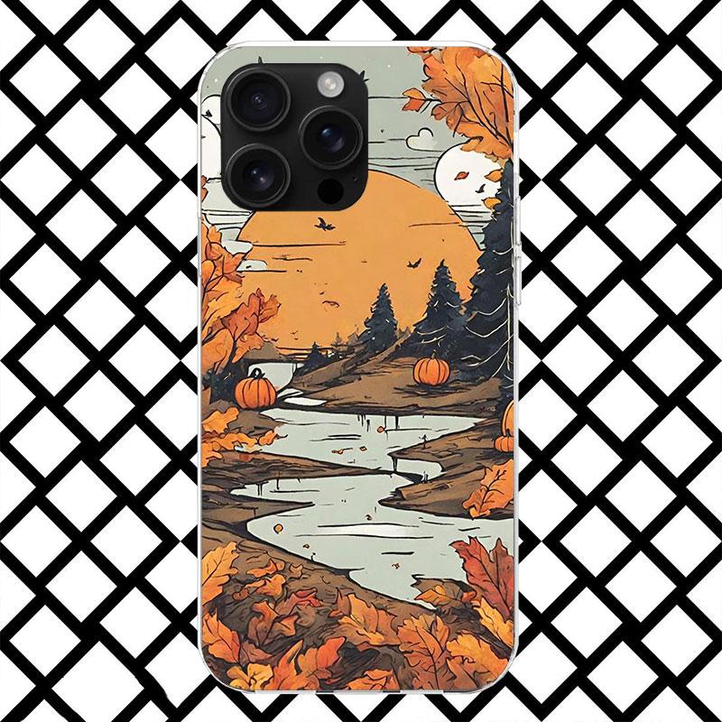 

Pumpkin Happy Fall Autumn Phone Case for iPhone 17 Air 16 16E 15 14 Plus 13 Mini 12 11 Pro Max 7 8 + SE 2020 Soft Cover Fundas 1 iPhone 15 Pro Max