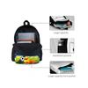 Football Print 3pcs Set 2D Flat Cartoon Design Waterproof School Backpack Lunch Pen Bags for Boys/Girls Best Gifts