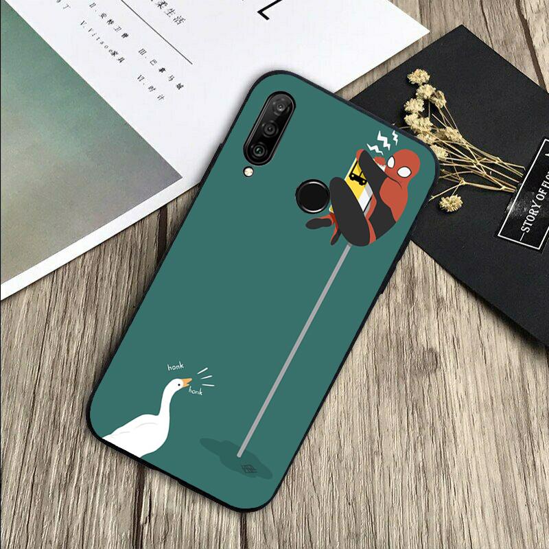 Cartoon Cute Goose For Huawei Nova Y72 Y73 Y90 Y70 Y60 Y91 Y61 12s 12i 11i 8i 9 10 SE P40 Lite P60 P30 Pro Case