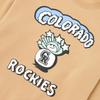 New MLB Colorado Rockies Sweatshirt Unisex Yellow 3AMTC0126-04BGS