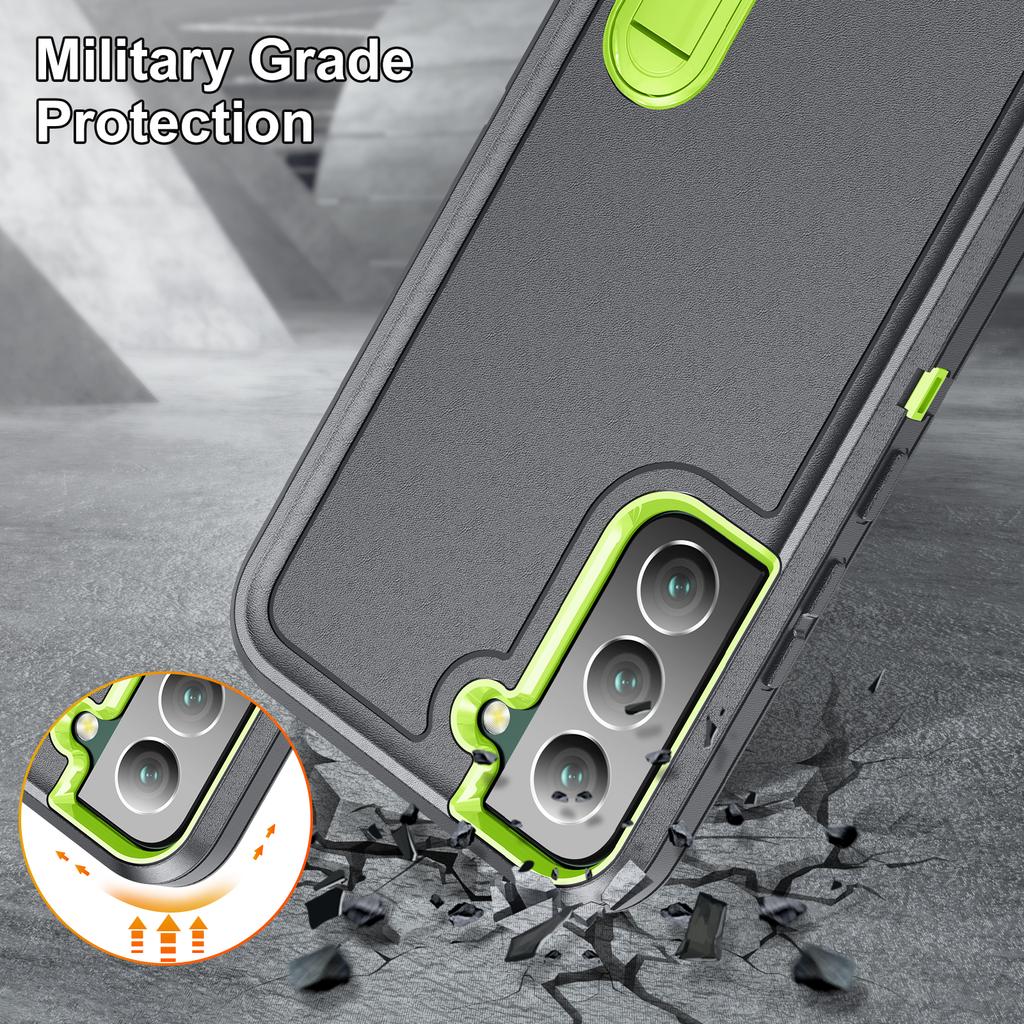 3 IN1 for Samsung Galaxy S22 S23 S24 S25 FE S26 Ultra A17 A16 A15 A56 A36 A26 A54 A14 A53 A13 A06 Heavy Duty Shockproof Case