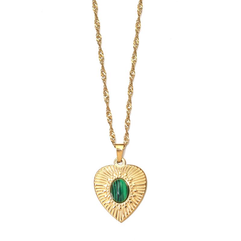 European & American Cross-Border Luxury: Natural Stone Pendant Earrings & Necklace - Elegant, Unique Design Jewelry.