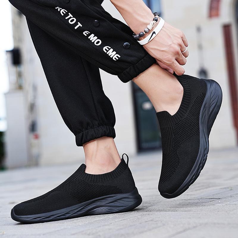 Men's Summer Elastic Mesh Low-Top Slip-On Casual Sock Sneakers