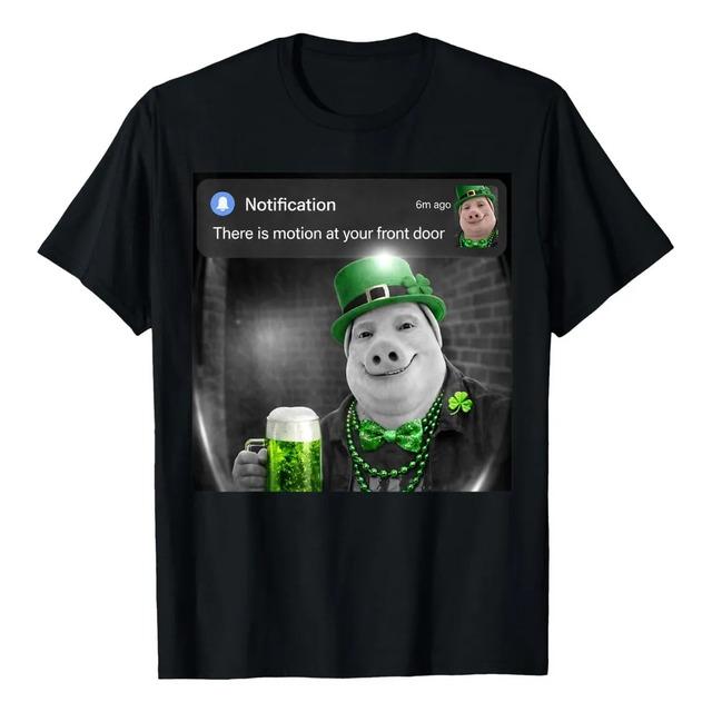 Camiseta Engracada John Pork With Motion Meme Do Dia De Sao XL