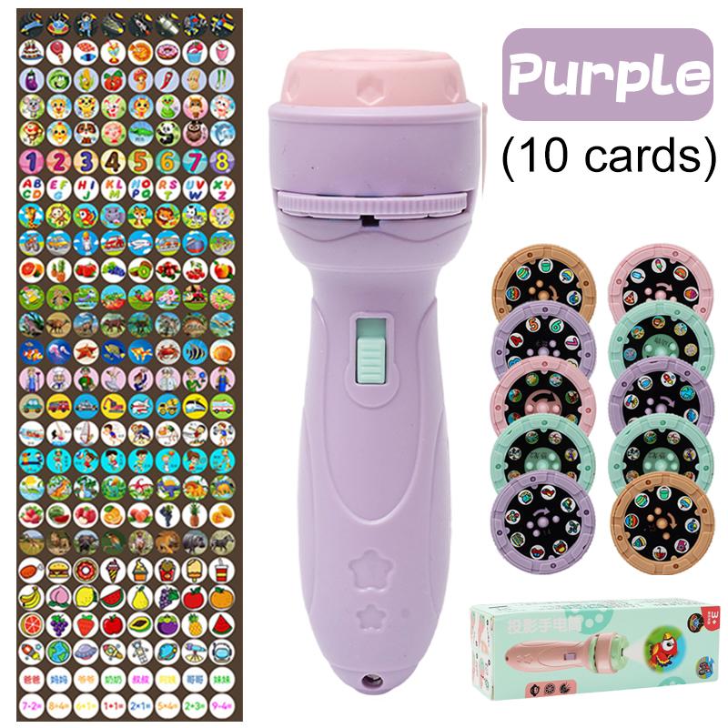 Animation Patterns Projector Flashlight Early Education Game Development Plaything Kids Enlightenment Torch Flashlight Toy Gifts