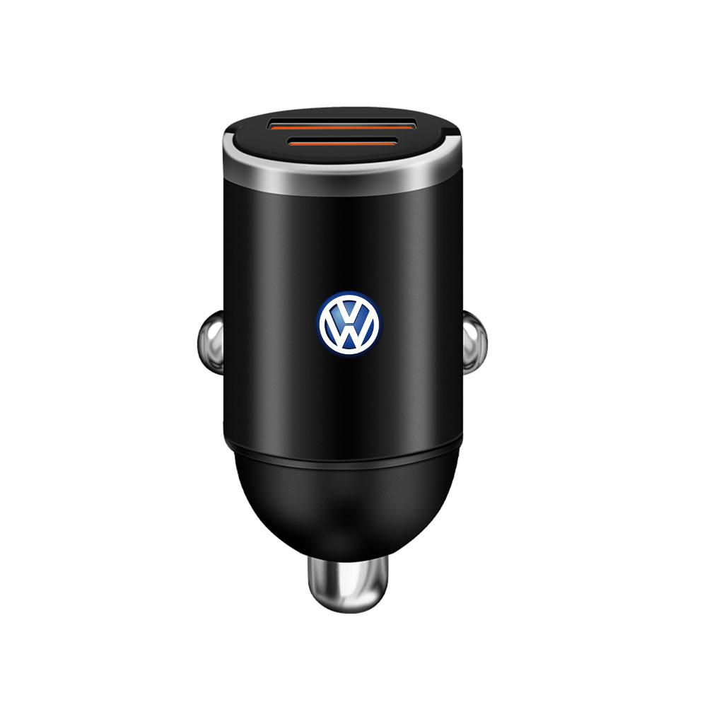 1pc Car Charger Fast Charging Type C Adapter USB Car Phone Charger Hub Cap For VW Jetta Golf Beetle CC EOS GTI R32 Accessories EI1
