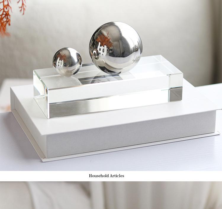 Metal Ball Minimalist Desktop Ornament - Designer Home Decor for Office and Model Rooms