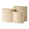 3-piece Wooden Cachepot