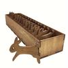 1 Set Holzhasen-Garnrollen-Set mit Ständer | Garn-Organizer-Box mit Schaf- und Katzen-Design zur Aufbewahrung von Stick- und Nähzubehör