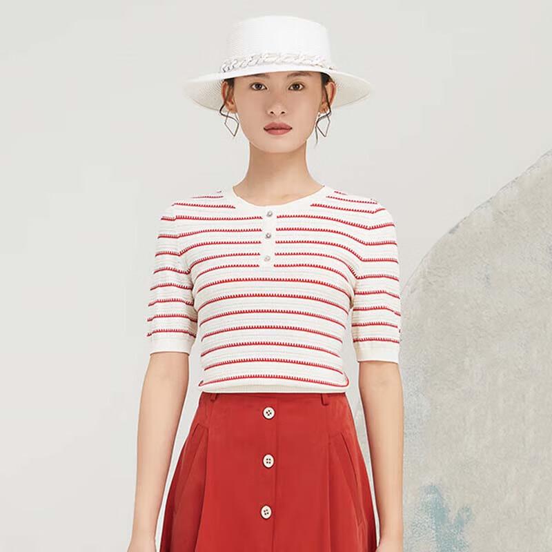 

JESSIE Women s Short Sleeve Knit Top S