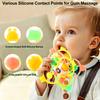 0-12 Months Baby Grasping Activity Baby Development Toys Rotating Rattle Ball Silicone Teether Baby Sensory Toys for Babies