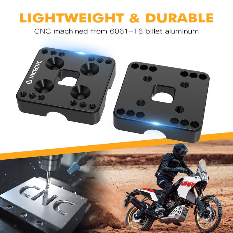 For Yamaha Tenere 700 Navigator Holder 12mm GPS Mount AMPS Bracket for BMW R1200GS R1250GS R1200GSA R1250GSA Adventure 14-22