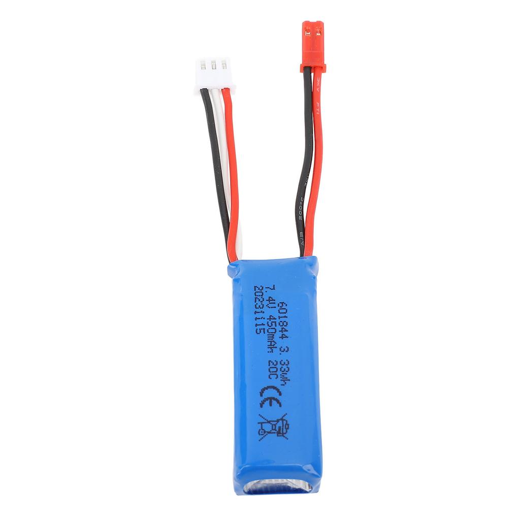 7.4V 450mAh Lithium Battery For K979/K989/K999/K969 1/28 RC Cars Long Lasting Power Lipo Battery Wit
