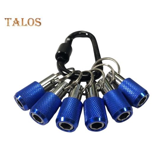 

6 шт./компл., держатель для бит 1/4 дюйма, брелок-удлинитель, держатель для шестигранных отверток с карабином, адаптер для быстрой смены винтовых бит 6pcs