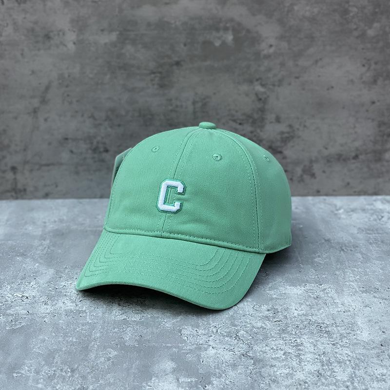 Cotton Thin C Letter Embroidery Soft Top Baseball Cap Men And Women Spring And Summer Casual Versatile Shopping Cap
