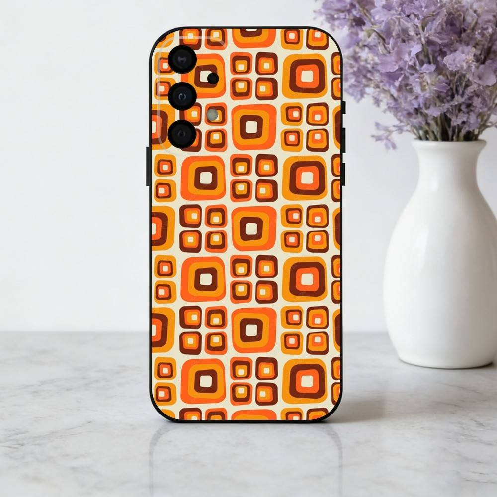 

R-Retro P-Pattern Phone Case For Samsung Galaxy A73,A72,A71,A70,A53,A52,A51,Soft Silicone Black Cover Samsung a70