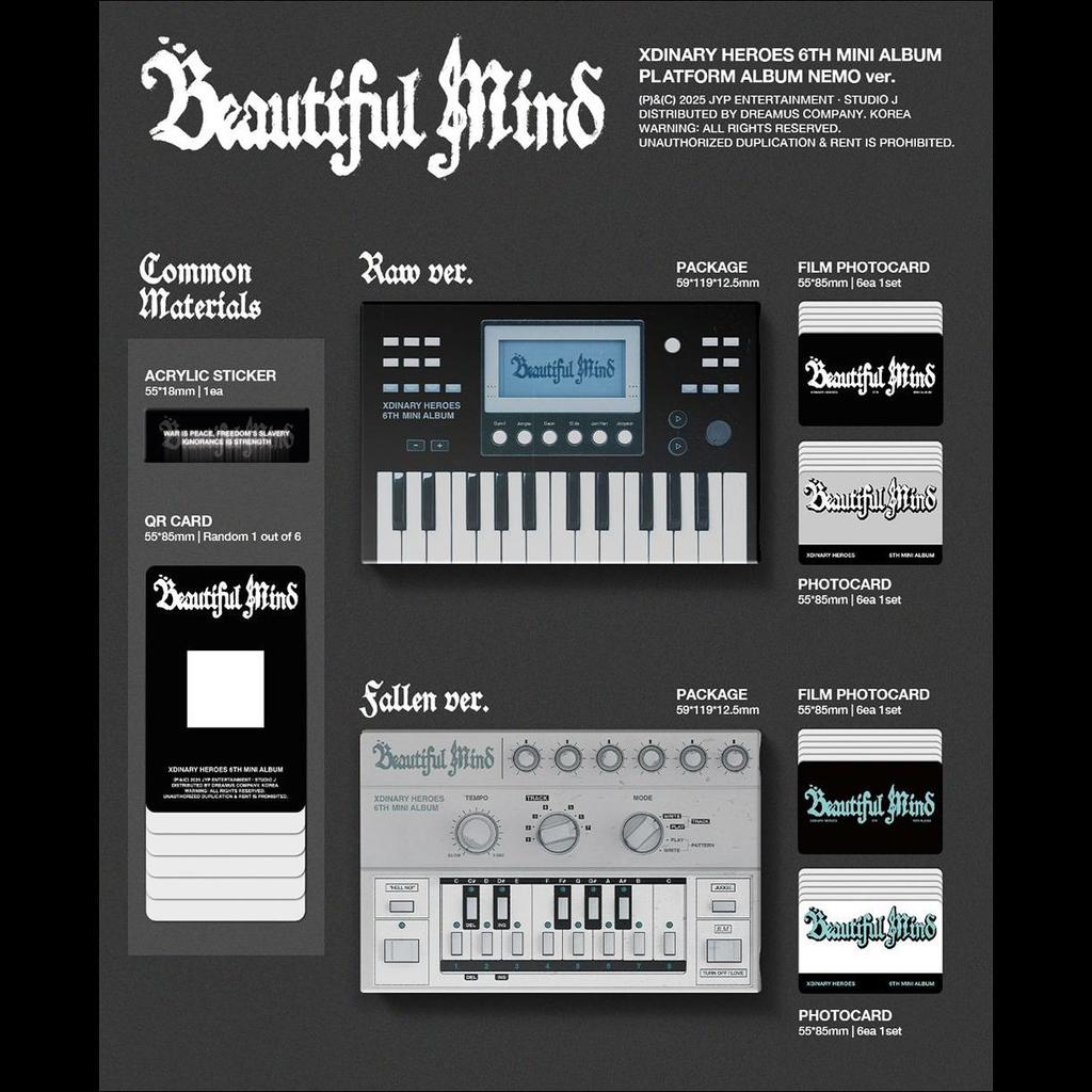 Xdinary Heroes - Beautiful Mind Platform Album NEMO ver. + Free Gift
