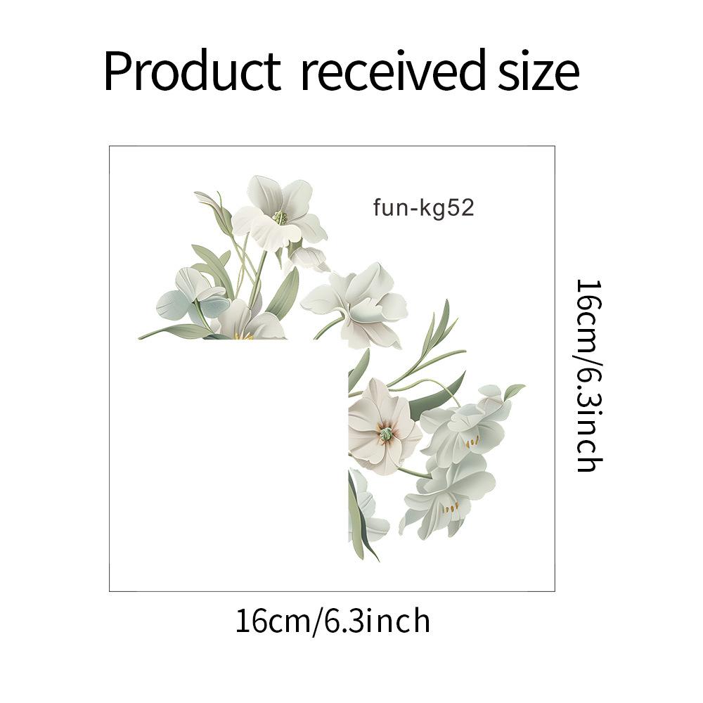 

Fun-kg52 Маленький свежий белый выключатель магнолии, прикрепленный к крыльцу гостиной, украшение дома, настенная наклейка 16*16CM/fun-kg52