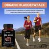 Organic Irish Moss Supplement, With Bladderwrack, Burdock, 120 Capsules Per Bottle