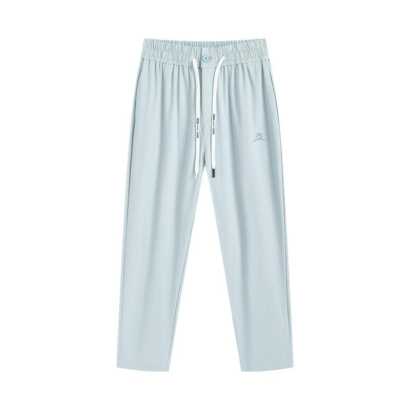 White Sunscreen Pants Women's New Summer Thin Ice Silk Sweatpants Straight Casual Sports Casual Quick-drying Pants