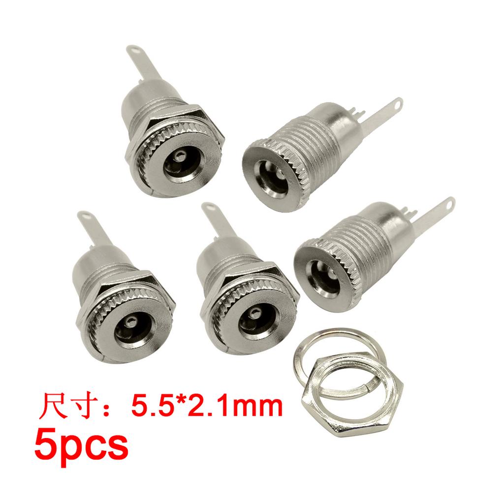 5.5 x 2.5mm DC Power Jack Plug Socket Female Panel Mount Connector Waterproof RS