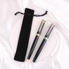 Velvet Pouch Ballpoint Pen Water Pen Signature Pen Cute Gel Pen 0.5mm Writing Practice Pen Student Stationery Set Pen Case