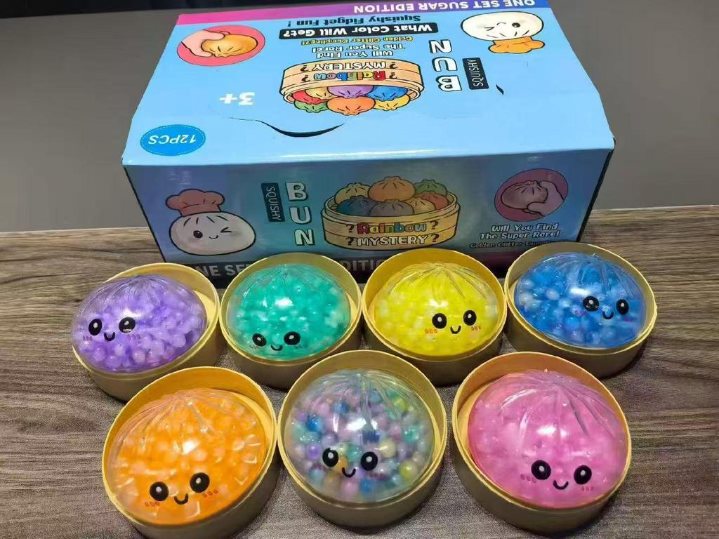 Internet Famous Slow Rebound Steamed Bun Stress Relief Squeeze Toy for Adults - Creative and Funny Decompression Tool