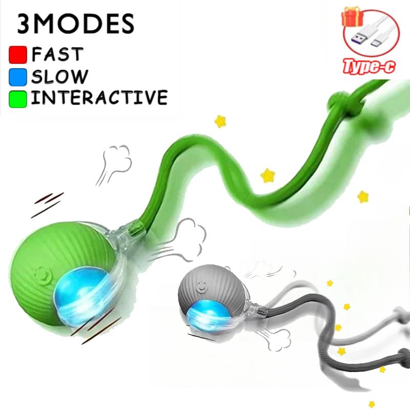 Interactive Toy for Cats Toy Automatic Rolling Ball Cat Accessories Rolling Ball Magic Ball Toys for Cat Training Imitate Mouse