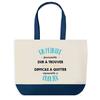 Sac cabas - PLANETEE - Un Peintre Formidable - fond bleu - coton - 40 x 45 cm