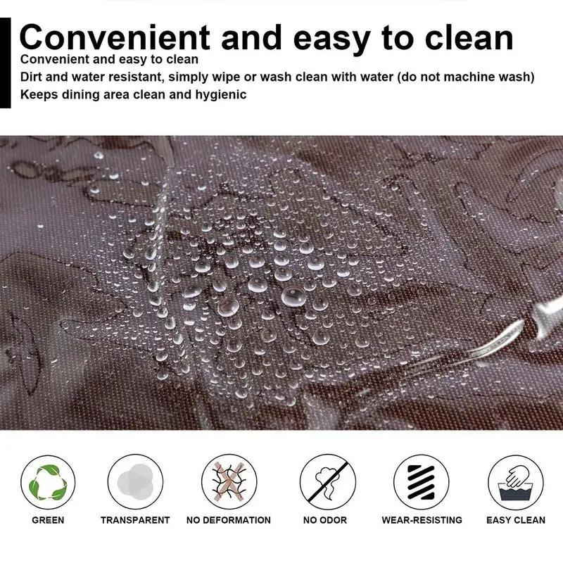 1pc Transparent Chair Covers PVC Chair Protectors Houseables Dinning Chair Covers No Dust Stain Resistant Waterproof Seat Cover