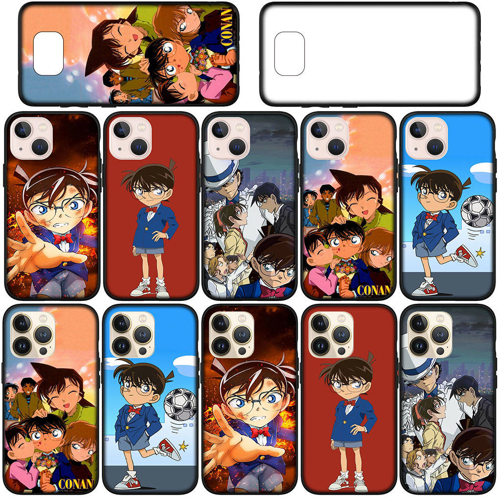 Cover for iPhone 16 15 14 Xiaomi Redmi Note 13 12 11 Pro Max X 10 8 9 XR Samsung Galaxy S24 S23 A15 13COPPO Huawei Comics Detective Conan Phone Case