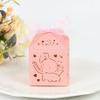 10/50pcs Baby Blue Elephant Candy Gift Box Hollow Paper Chocolate Treat Box Boy Girl Baby Shower Supplies Birthday Party Decor