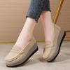 2025 New Women's Thick-soled Platform Women Shoes Flats Sneakers Suede Leather Casual Slip On Flats Heels Creepers Moccasins