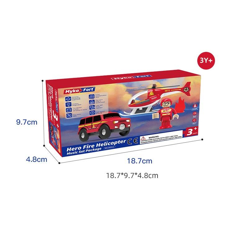 

Звуковой светящийся детский игрушечный самолет Maikaff Acousto с деревянным треком для приключений 90312