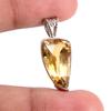 Natural Citrine Gemstone 925 Solid Sterling Silver Jewelry Pendant 1.1'' y8B06