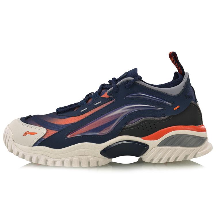 New LiNing Aurora Skywalk Anti Slip Wear Resistant Low Top Sports Casual Shoes Men's Blue AGLP089-2