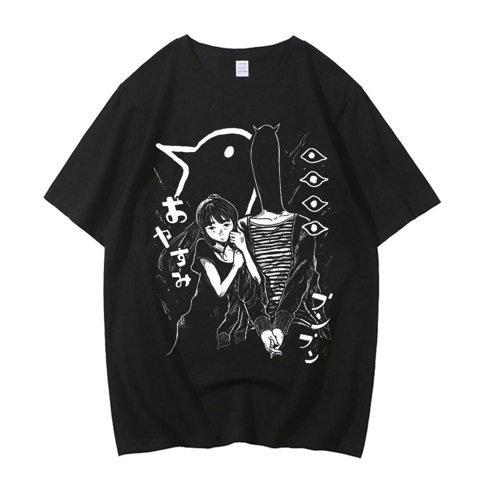 Oyasumi Goodnight Punpun T Shirt Men Aiko Tanaka Anime Shirt High Quality Cotton Manga Shirt Women Shirts Graphic T Shirts