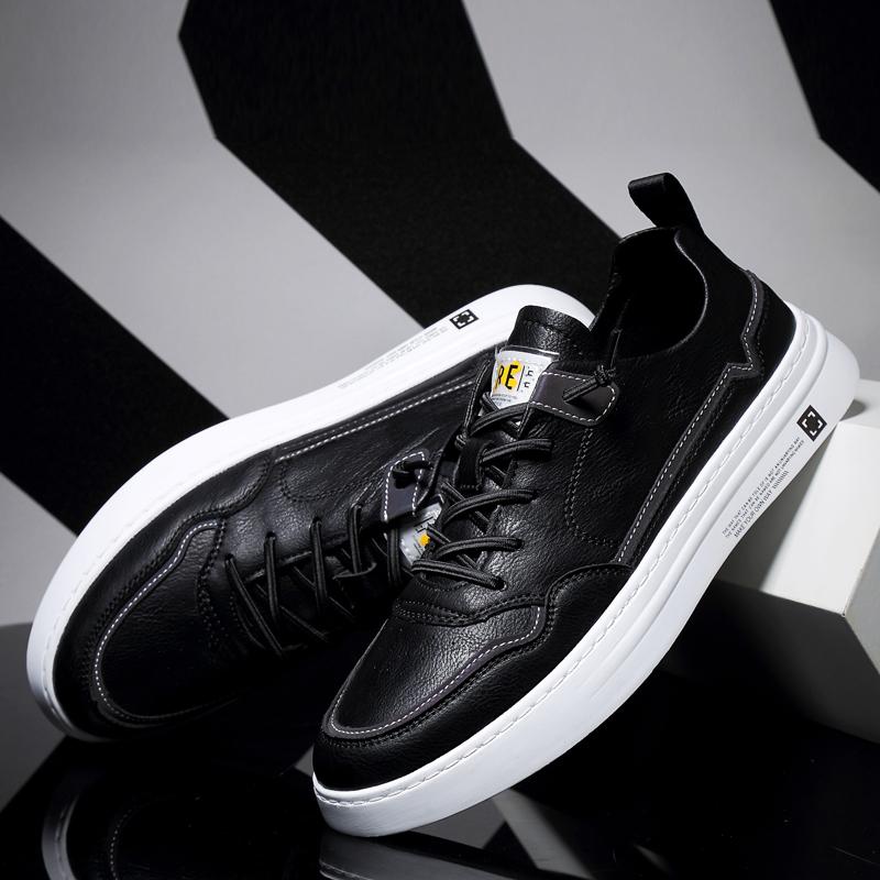 Fashion New Trend Men's Vulcanize Shoes Versatile Casual Board Shoes Genuine Leather Male Sneakers Leisure Walk Tenis Masculino Trainers
