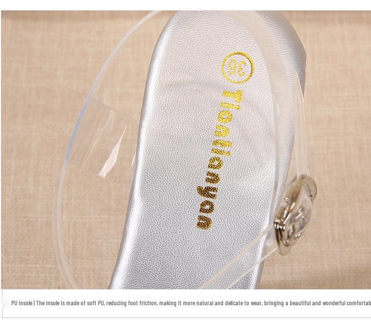 2021 Summer Style Waterproof Platform Stiletto High Heel Wedding & Banquet Sandals